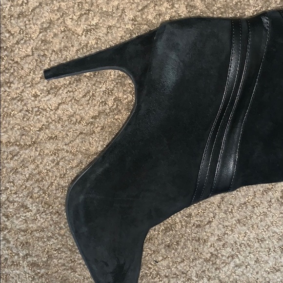 🔥🔥Brand New Leather/Suede Black Boots-Size 8 - Picture 3 of 9